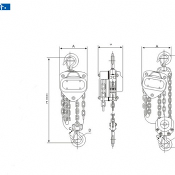 HS－C型手拉葫蘆的價格起重量0.5噸-20噸HS-C標(biāo)準(zhǔn)起升高度2.5m-3m.滬工正品廠家