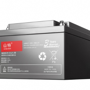 杭州SANTAK山特蓄電池C12-26/12V26AH免維護鉛酸蓄電池