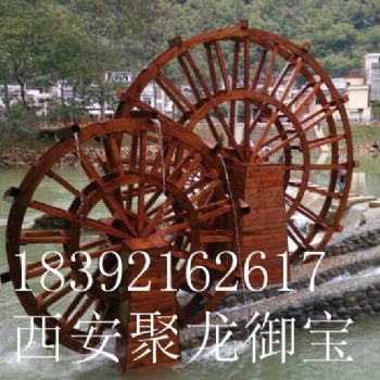 西安腳踏式水車(chē)，防腐木水車(chē)，室內(nèi)水車(chē)，景觀水車(chē)