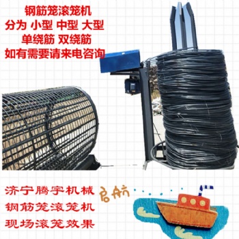 【廠家直供騰宇機(jī)械】鋼筋籠滾籠機(jī) 濟(jì)寧輕型半自動數(shù)控鋼筋籠繞筋機(jī)生產(chǎn)廠家