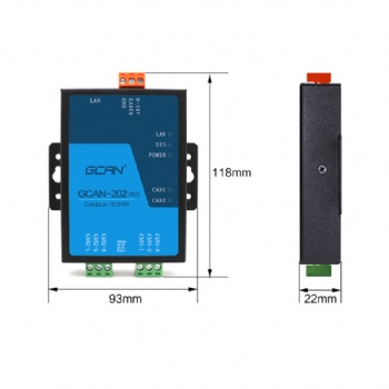 廣成科技can/以太網(wǎng)轉(zhuǎn)換網(wǎng)關(guān)GCAN-202(R2)