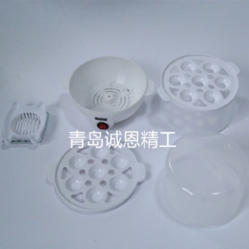 食品級塑料電動煮蛋器蒸蛋器生產 PP塑料塑膠電子產品注塑件加工