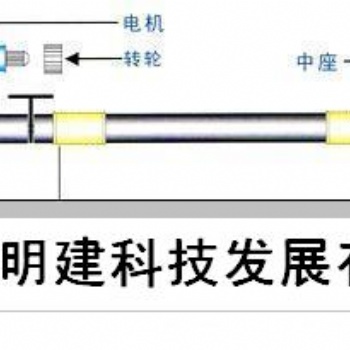 投影幕二次升降系統(tǒng)電動會標橫幅升降桿