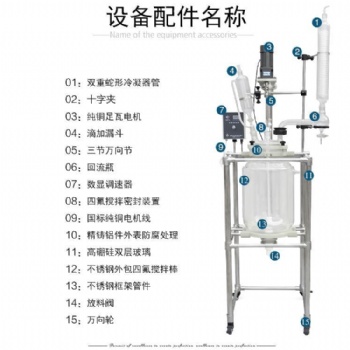 新合成SF-20L 雙層玻璃反應釜可定制