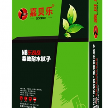 嘉貝樂N8“樂刮刮”柔效耐水膩子墻面抹灰批刮找平防潮抗開裂環保無毒