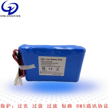 三串12V5000mAh18650鋰電池 應急燈海航燈 后備電源組合鋰電池組