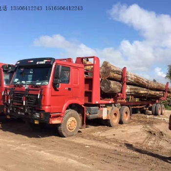 豪沃6×6全驅(qū)式（森林原木運輸掛車）出口非洲地區(qū)報價