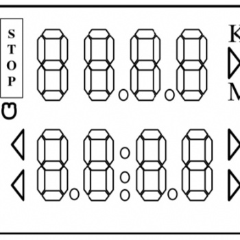 雙排顯示計步器IC，電子精準計步器機芯