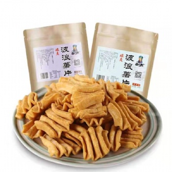 休閑膨化食品江米條薯片生產(chǎn)線小米鍋巴四層脆生產(chǎn)和設(shè)備波浪薯片