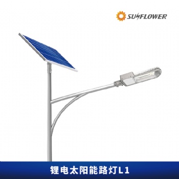 向日葵L1節(jié)能型鋰電智能8-10米50W太陽(yáng)能LED路燈廠家專業(yè)制造