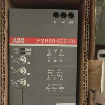 ABB軟啟動器PSR60-600-70緊湊設(shè)計節(jié)省空間正品現(xiàn)貨庫存