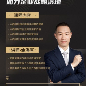 用六西格瑪助力企業戰略落地！