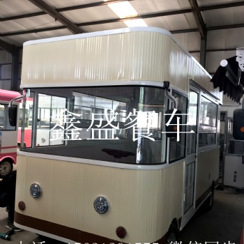 山東戶外快餐車流動售賣車電動四輪涼菜車