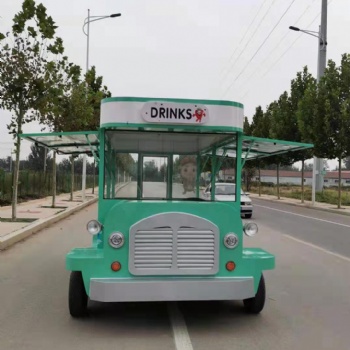 流動小吃車電動四輪美食房車多功能流動餐車