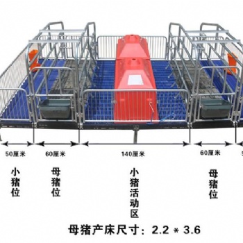 沈陽豬場 母豬復合產床 熱鍍鋅定位欄 保育床 河北畜牧設備廠家