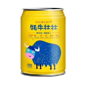 藍逸牦牛壯壯245ml*12罐青少年學生兒童營養(yǎng)成長牦牛奶