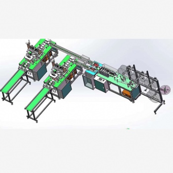 一拖二平面口罩全自動機