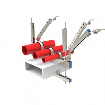 江蘇安素工程綜合共架水管雙向抗震支架