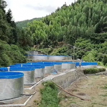 防刮耐磨帆布魚池戶外水產養殖 無需硬化土地安裝方便鍋底狀水池