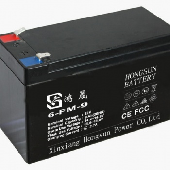 12V9AH擺攤照明用備用電池，新鄉鴻晟能源有限公司，河南電池生產廠家