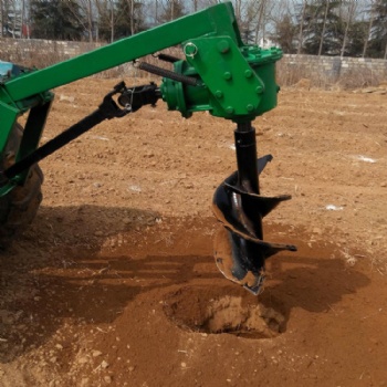 種植樹挖坑機小型四輪拖拉機帶 高效率水泥電線桿鉆坑機 打洞打眼機 螺旋栽樹挖坑機