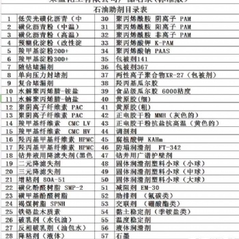 專業生產銷售及高價回收各種泥漿材料，水處理劑，庫存清倉過期化工原料