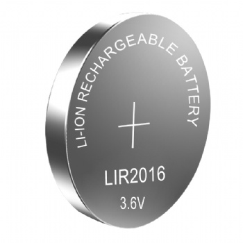 專業生產LIR2016電子紐扣電池 3.6V可充電鋰離子扣式電池 可焊腳