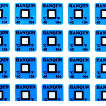 HQS系列不可逆變色測(cè)溫貼片 熱敏測(cè)溫紙 示溫片 溫度標(biāo)簽