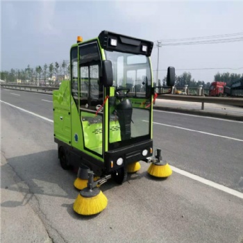 電動掃路車 封閉款電動掃路車 宏園出售 駕駛式電動掃路車