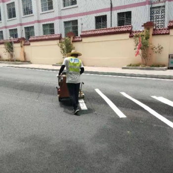 柳州市學校路面道路劃線