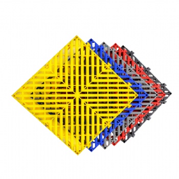 洗車房地格柵塑料拼接汽車美容場店地板免挖溝加厚排水地面網(wǎng)格板