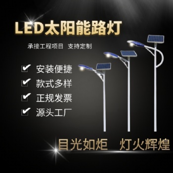 新款戶外工程道路燈定制 6米8米30W新農村單臂led感應太陽能路燈