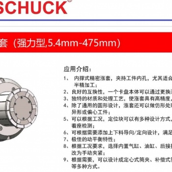 代理銷售BOSSCHUCK內(nèi)撐式機(jī)械漲套原裝進(jìn)口維修保養(yǎng)