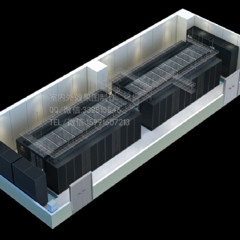 株洲3D機房效果圖制作|室內整體全景圖|建筑綠化