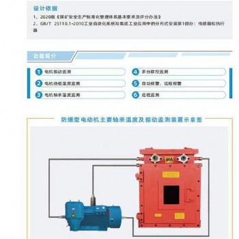 礦用防爆兼本安型電動(dòng)機(jī)主要軸承溫度及振動(dòng)監(jiān)測裝置