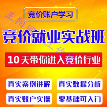 河南競價賬戶課程學習哪家好、競價賬戶培訓學習報價多少