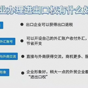 青島專業進出口權辦理