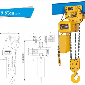 供應(yīng)txk7.5t固定式環(huán)鏈電動(dòng)葫蘆