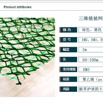 諾聯(lián)三維植被網(wǎng)三層廣泛用于邊坡保護(hù)