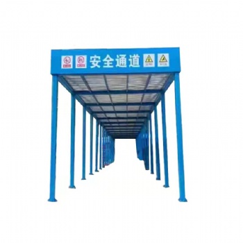 施工建筑工地標(biāo)準(zhǔn)化安全通道鋼筋棚 安全通道防護(hù)棚 電梯口防砸棚