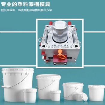 塑料桶模具加工 涂料桶機(jī)油桶密封桶模具 油漆桶模具開模注塑加工