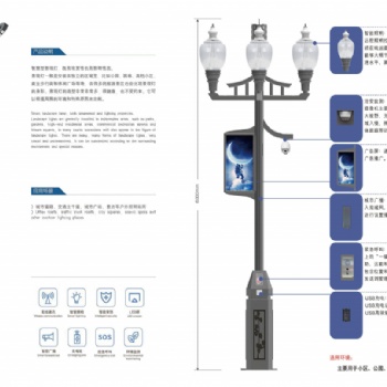 智慧路燈桿復(fù)合功能燈微基站