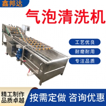 氣泡清洗機(jī) 全自動(dòng)洗菜機(jī)廠家 高壓噴淋清洗設(shè)備 商用凈菜加工設(shè)備