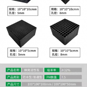 顆粒型蜂窩活性炭和方形蜂窩活性炭使用對(duì)比