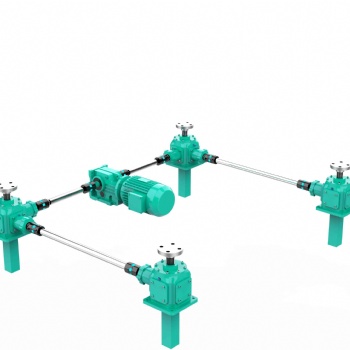 螺旋傘齒輪絲桿升降機 立式滾珠螺母螺桿 電動手搖同步平臺 錐齒輪升降機