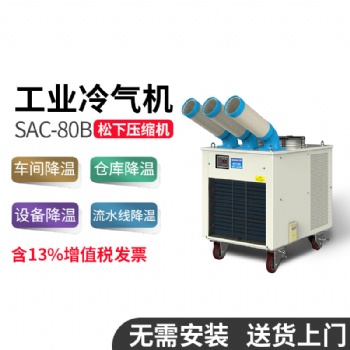 冬夏SAC-80B 工業冷風機 敞篷戶外 養殖場降溫制冷移動空調免安裝