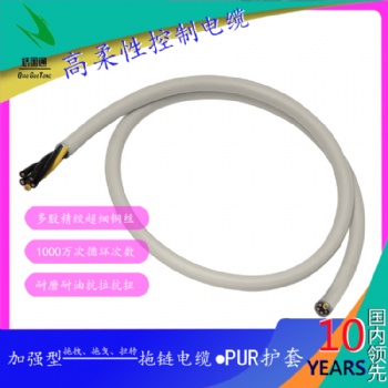 加強型耐油和冷卻液PUR護(hù)套控制電纜DUFLEX-CEP